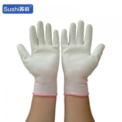 苏识 0001浸胶浸掌涂胶掌pu涂层尼龙13针涤纶防滑 红色 S 3410021