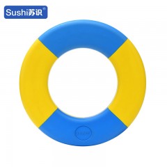 苏识 EVA材质耐磨抗压加厚泡沫实心免充气游泳圈 大号 蓝色 个 1820056