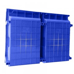 苏识 XK016 450*300*170mm斜口组合式物料收纳盒 蓝色 2220024