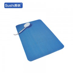 苏识 浴室防滑垫洗澡淋浴防摔防水脚垫镂空 60*90cm 深蓝色 块 1220004