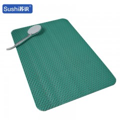 苏识 浴室防滑垫洗澡淋浴防摔防水脚垫镂空 120cm 宽1米翠绿色 块 1220138