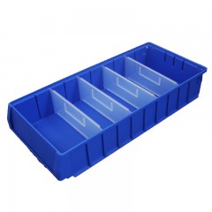 苏识 FG008 货架分隔式零件盒 600×235×90mm 蓝色 抽屉式塑料物料盒10个装 2220047