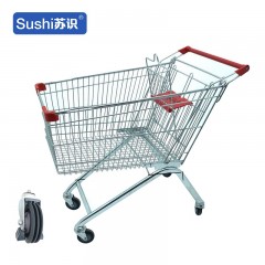 苏识 WJ0155 物业仓库理货金属超市购物车手推车 150L-电梯轮 斜坡电梯使用 一个 2110084
