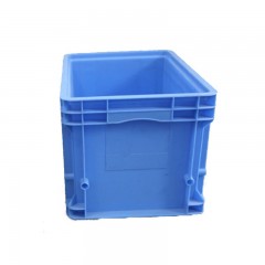 苏识 ZZ007 600*400*150mm可堆式周转箱 蓝色 塑料长方形中转物流箱工具储物箱 2210045