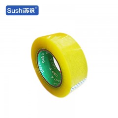 苏识 HC0032 快递物流封箱透明封口胶带胶布 4.3宽2.5厚140长透明黄 12卷 5130062