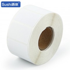 苏识 S-S172 40*80mm防水PET亚银不干胶打印纸 200张 卷 白色 5610212