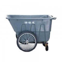 苏识 YJ-A181 苏识环卫垃圾车垃圾清运车保洁手推车 400升无盖保洁车 灰色 4150014