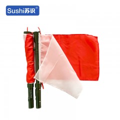 苏识 QZY001 多功能信号指挥手旗野战单兵训练双面双色指挥旗 红白旗 1420026