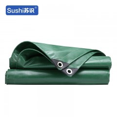 苏识 YZQ001 防水防晒雨棚布耐磨加厚帆布PVC涂塑篷布刀刮蓬布油布 0.36mm2米*5米 1850161