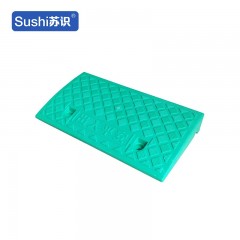 苏识 XJZ092 路斜坡塑料台阶垫门槛三角便携式阶梯 11CM高度绿色 1410289