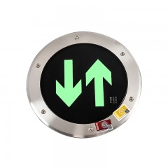 苏识led嵌入式地面应急疏散安全出口贴地标灯 24v 直径16cm 直行出口 1330047