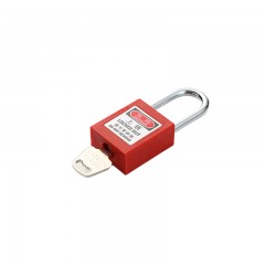 苏识 钢制安全挂锁工程工业25mm绝缘短梁安全锁具 S/S25-KD 红 1610290