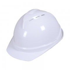 苏识 安全帽透气安全V型安全帽防护头盔 (颜色:白色)V型PE 3320046