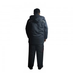 苏识 DJ0009 冬季加厚保暖工作服棉服套装劳保防寒服 XXL 藏蓝色（套装） 件 3522091