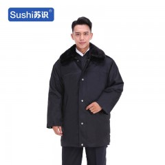 苏识 DJ0007 棉大衣服冬季多功能大衣劳保服防寒服 170 中长款（羊绒） 件 3522142
