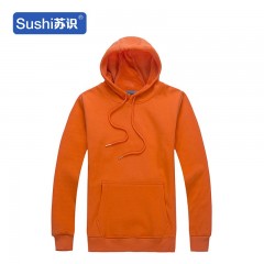 苏识 YFB-0076 冬季长袖棉不倒绒带帽卫衣 XL 橙色 件 3531273