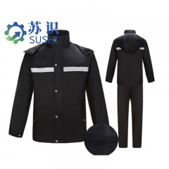 苏识 YNDW093 黑色反光双层雨衣雨裤套装 里布内衬 m-xxxl 3540215