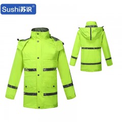 苏识（NWZG106）户外交通执勤反光雨衣裤套装三层复合防水面料 3540224