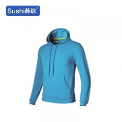 苏识 YFB-0046 休闲长袖班服卫衣外套保暖工作服工装 M 孔蓝 件 3532603