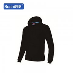 苏识 YFB-0042 休闲长袖班服卫衣外套保暖工作服工装 M 黑色 件 3532627