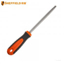 钢盾 SHEFFIELD S099402 细齿三角锉8英寸 锉刀钢锉金属木工矬子 磨铁戳刀 钳工挫刀