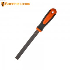 钢盾 SHEFFIELD S099107 中齿平锉10英寸 锉刀钢锉金属木工矬子 磨铁戳刀 钳工挫刀