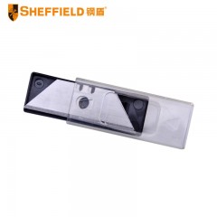 钢盾 SHEFFIELD S067306 美工刀片 大号 小号 梯形刀片 墙壁纸 带孔割刀刀片 10片装/盒