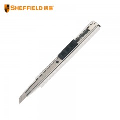 钢盾 SHEFFIELD S067007 美工刀 裁纸刀 壁纸刀 重型锌合金美工刀 锌合金实用刀9mm