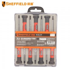 钢盾 SHEFFIELD S037007 六件套一字十字 精密螺丝批 手机维修 螺丝 6pc一/十字精密螺丝刀