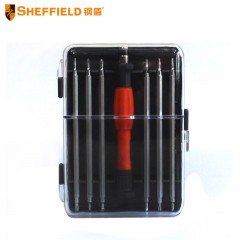 钢盾 SHEFFIELD S037005 12合1多用螺丝刀套装 一字十字花型螺丝刀起子组套