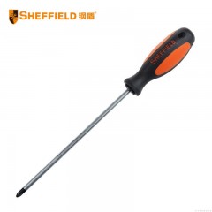 钢盾 SHEFFIELD S056205 双色柄十字螺丝刀 PH0x200mm 起子 工业级改锥 强磁螺丝刀