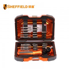 钢盾 SHEFFIELD S056501 27件棘轮螺丝刀紧固套装 十字一字长短棘轮螺丝刀