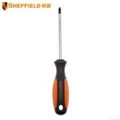 钢盾 SHEFFIELD S056207 双色柄十字螺丝刀 PH1x100mm 起子 工业级改锥 强磁螺丝刀