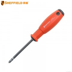 钢盾 SHEFFIELD S058306 双头螺丝刀PH2&6x100mm 一字十字改锥 带强磁螺丝批 多功能起子