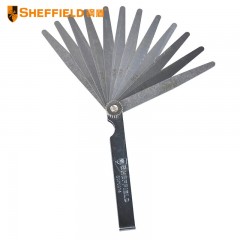 钢盾 SHEFFELD S070014 不锈钢14片塞尺公英制0.05-1mm塞规塞尺片间隙尺厚薄规塞尺单片