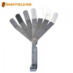 钢盾 SHEFFELD S070013 13片塞尺公英制（0.05-1mm）不锈钢高精度塞规塞尺厚薄规塞尺间隙尺厚度尺