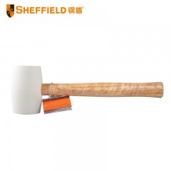 钢盾 SHEFFIELD S088824 胶锤橡胶锤 皮胶锤大号软胶牛筋塑料榔头贴砖装修安装工具