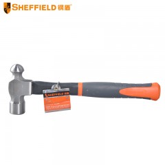 钢盾 SHEFFIELD S088316 圆头锤  纤维柄 圆锤 铁锤 榔头 纤维柄圆头锤16oz