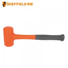 钢盾 SHEFFIELD S088945 无弹力橡胶锤1LB 防震橡橡胶锤子榔头无弹力地板瓷砖锤装修锤防震橡皮锤