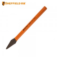 钢盾 SHEFFIELD S080201 尖凿 合金钢凿子石工凿平凿凿铁用 扁凿尖凿扁钢凿锋钢凿钳工凿子