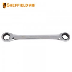 钢盾 SHEFFIELD S019008 公制精抛光双梅花快扳8X10mm
