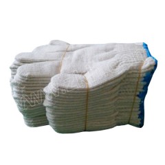 苏识 棉线手套 S-ST018 均码 500g 蓝边 10付 10付/包 包