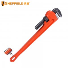 钢盾 SHEFFIELD S104024 管钳重型管子钳24英寸 水管钳水泵钳圆管钳管子扳手 钳子工具 多功能扳手管钳子