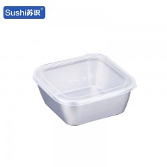 苏识 不锈钢留样盒 304正方形盖塑料盖 1810069