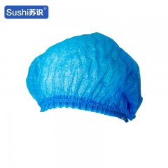 苏识 一次性医用头套 条型帽双筋 蓝色 均码 20顶/包(灭菌) 3370005