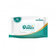 海氏海诺集团 乐一享三 75%酒精湿巾大号单片独立包装 60抽/包*50包/件（尺寸：150*180）（单位：件）