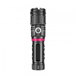 苏识 XHP120 3*18650电池带侧灯红蓝绿光LED手电筒 黑色（计价单位：个）