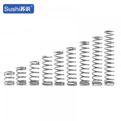 苏识 304不锈钢弹簧压簧 线径0.8mm 外径5-14mm 长度5-50mm自选10个/包 8540041