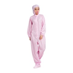 钢米 防静电连帽连体服 XLD-103 L 粉色 男女通用 不含鞋 件