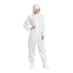 钢米 防静电连帽连体服 XLD-103 L 白色 男女通用 不含鞋 件